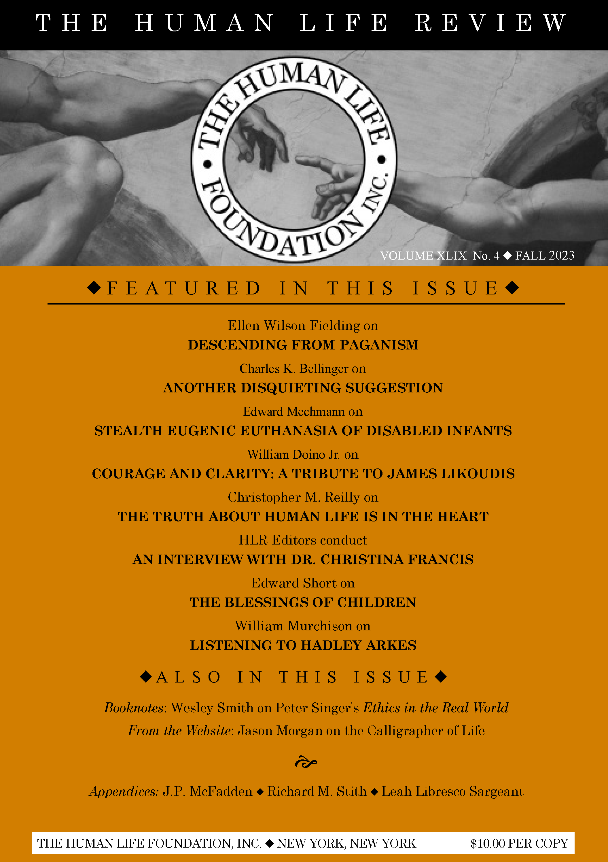 The Human Life Review Fall 2023 - The Human Life Review